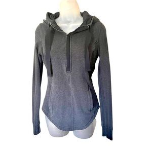 Lululemon Pullover Sweatshirt Hooded Gray Size 6